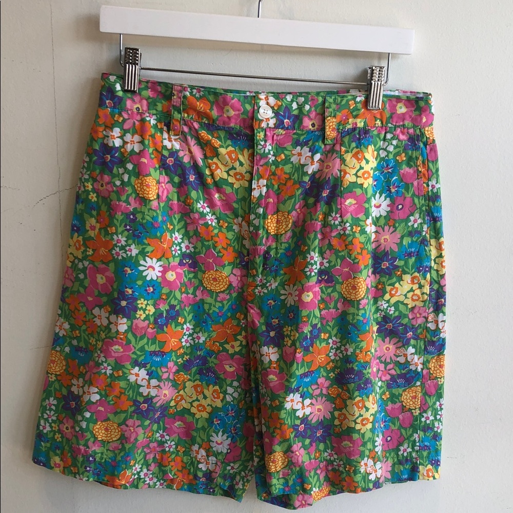 Lilly Pulitzer Floral Women's Shorts - Green, Pink, Orange